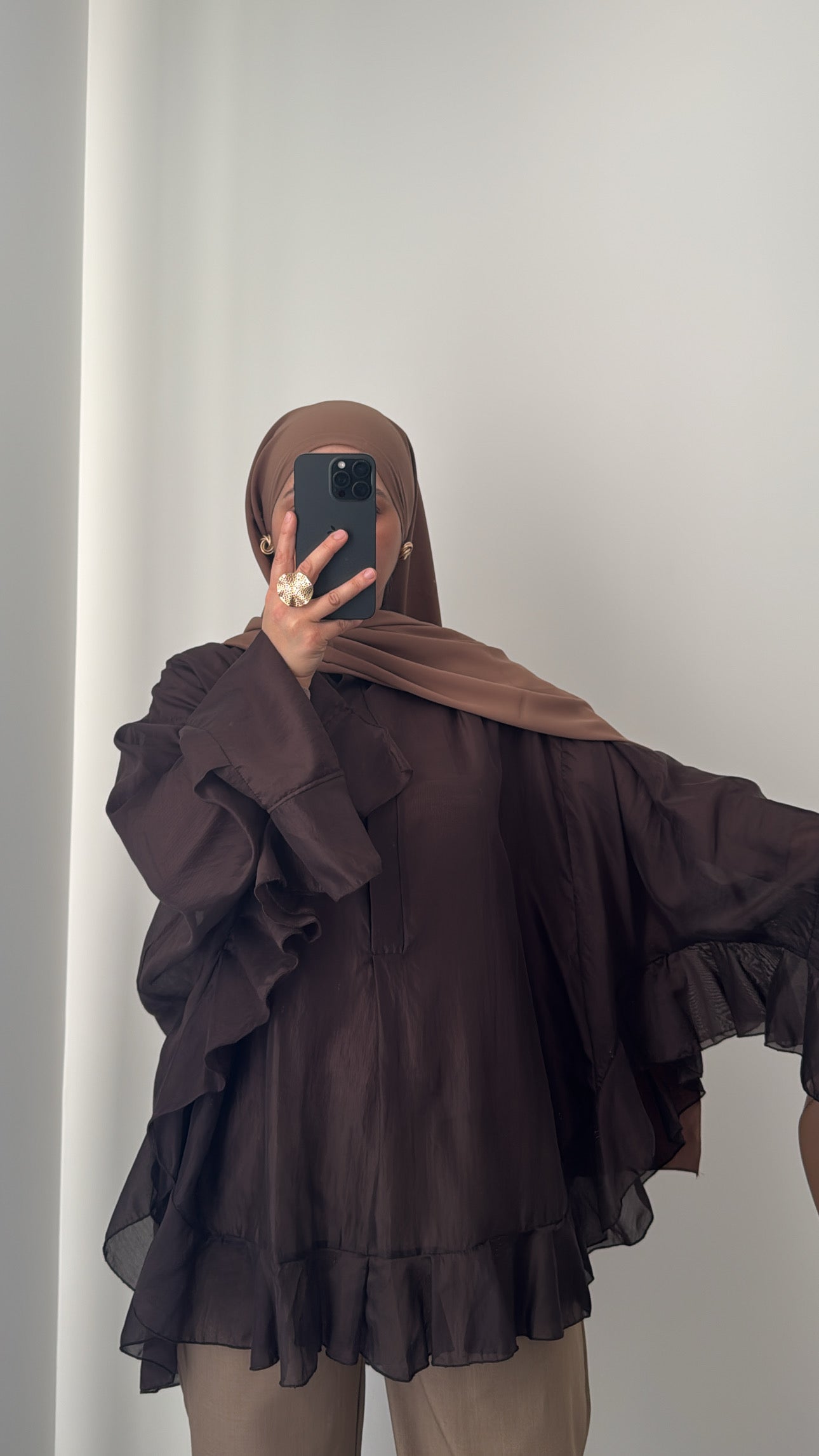 Blouse ALYA - MARRON