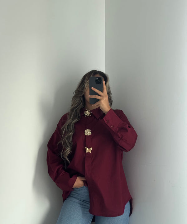 Chemise ELORA - BORDEAUX