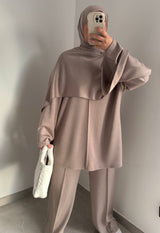 Ensemble confort écharpe - Taupe