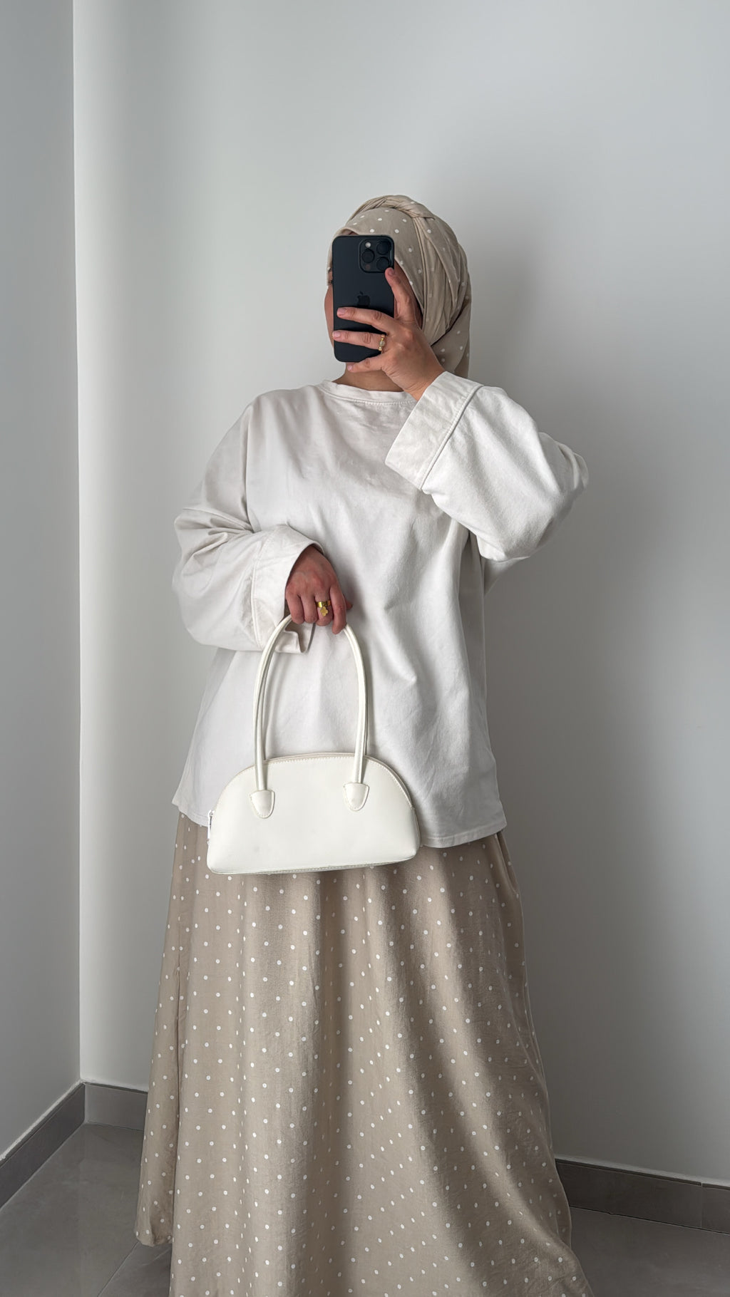 Ensemble NEVIA ( jupe + hijab ) - BEIGE