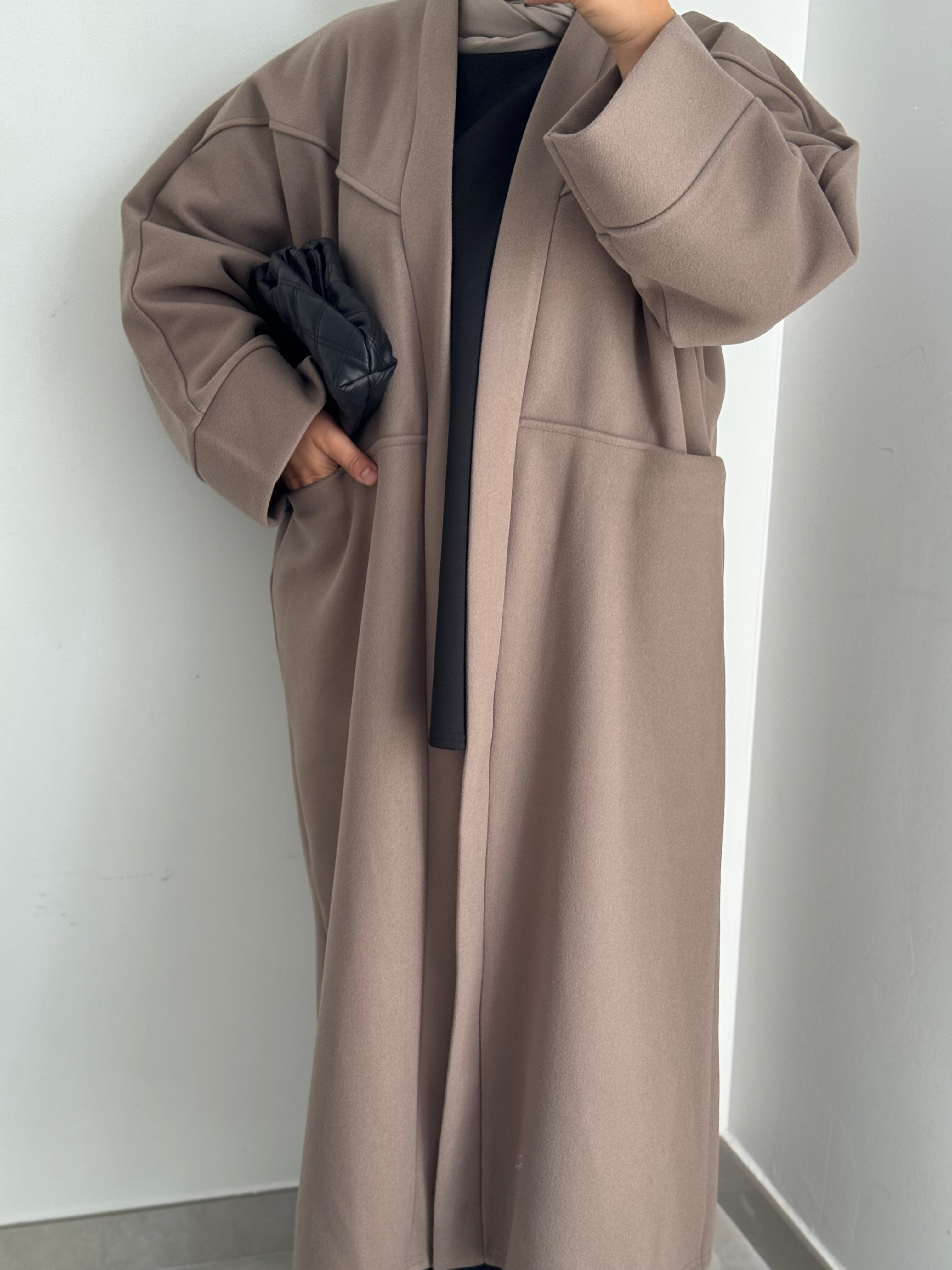 Manteau oversize - Taupe