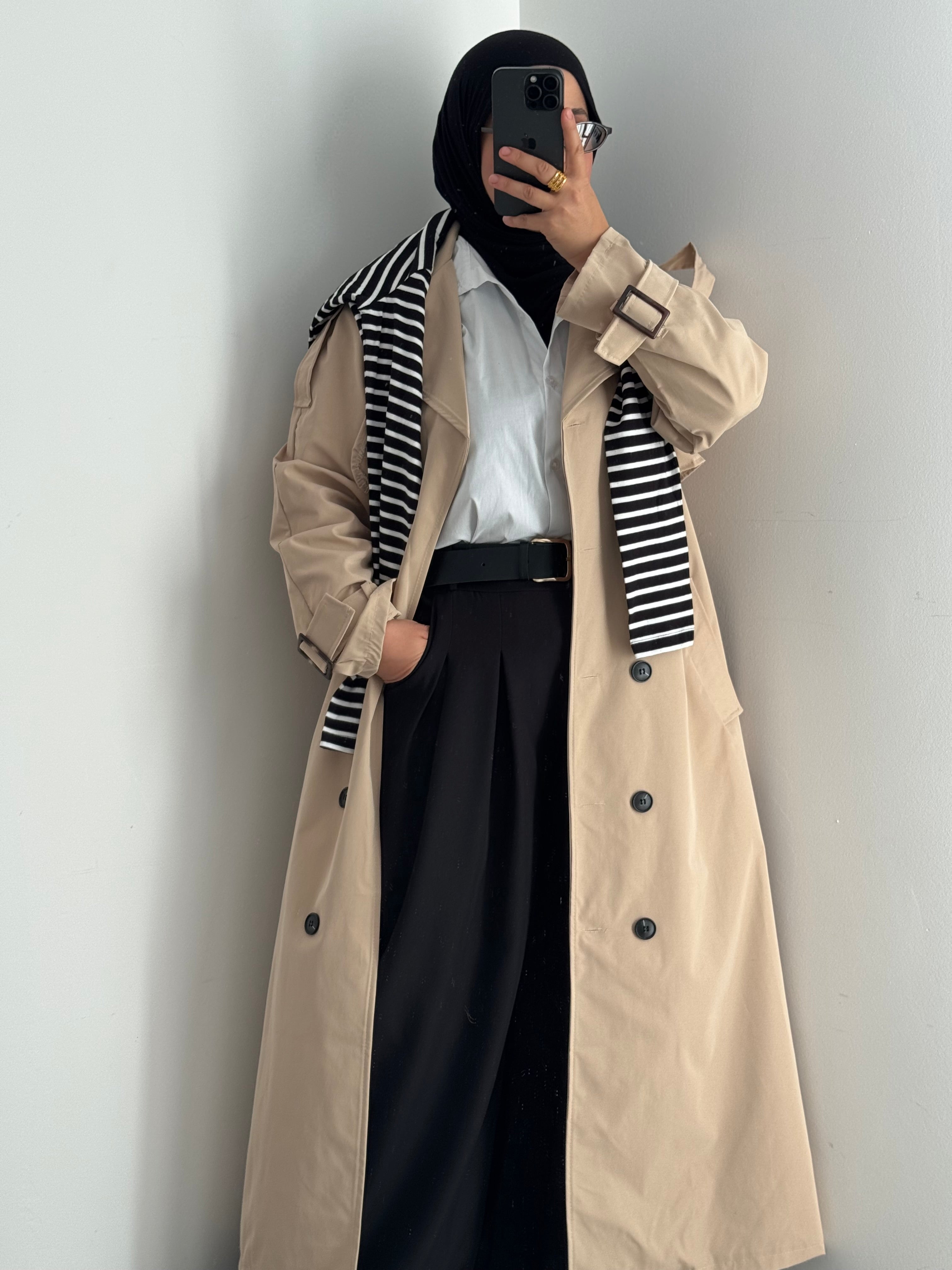 Trench long - BEIGE