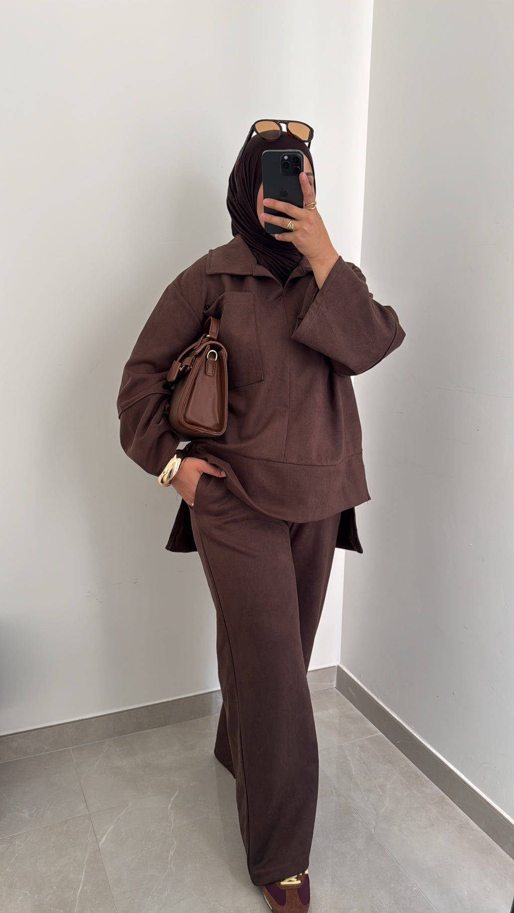 Ensemble SUEDA pantalon - MARRON