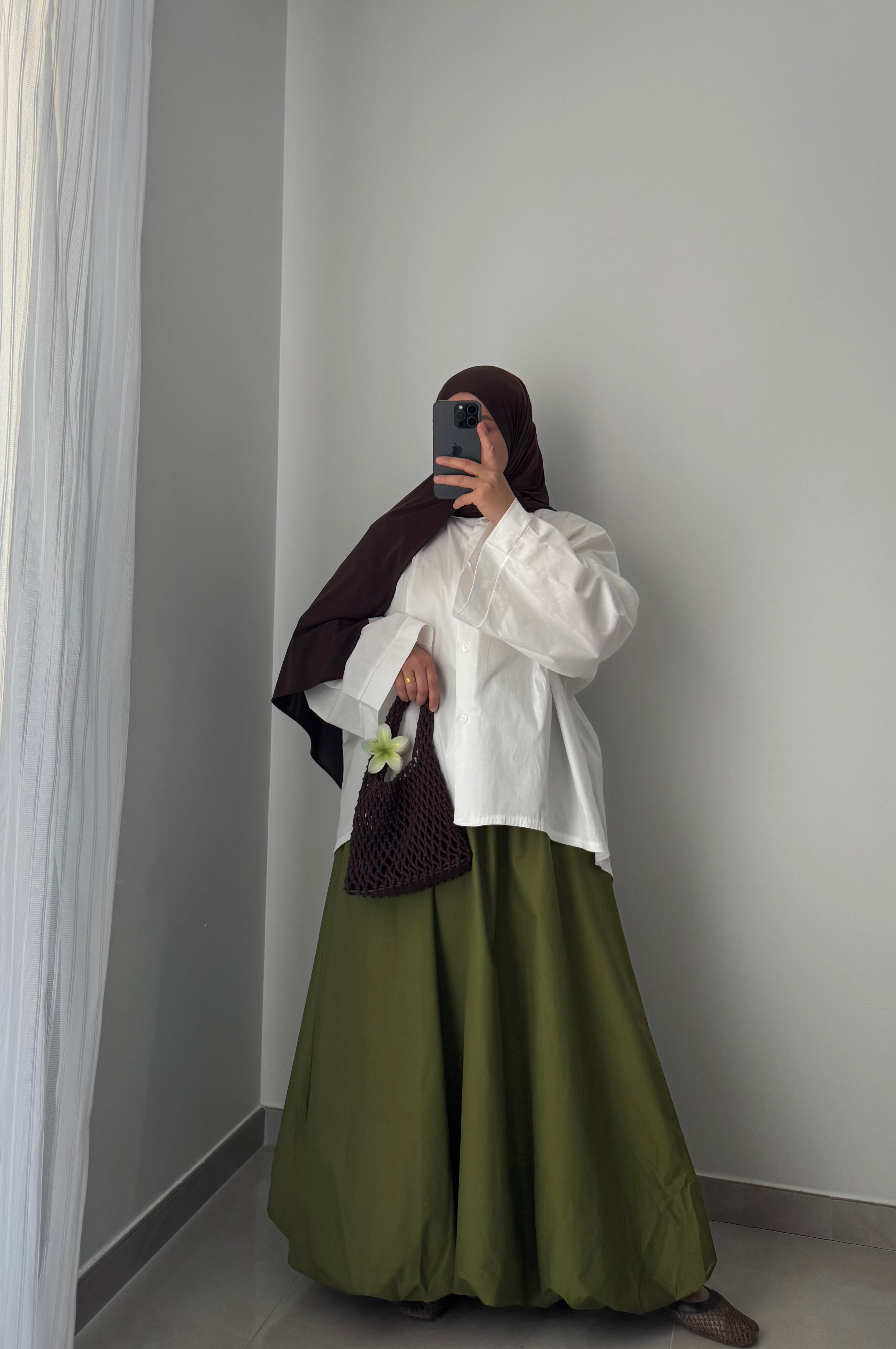 Jupe ballon - VERT ANIS