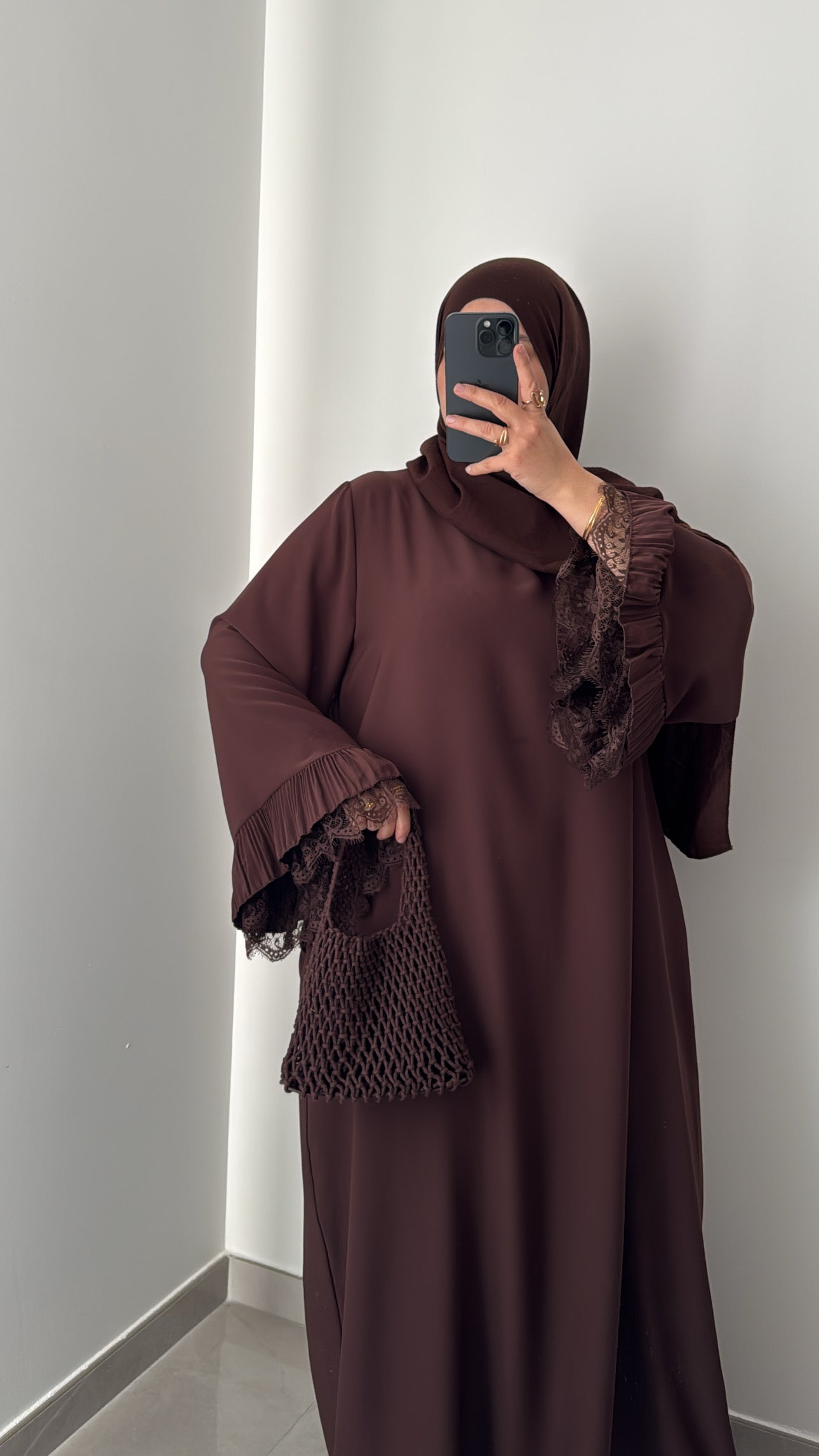 Abaya Nayla - MARRON