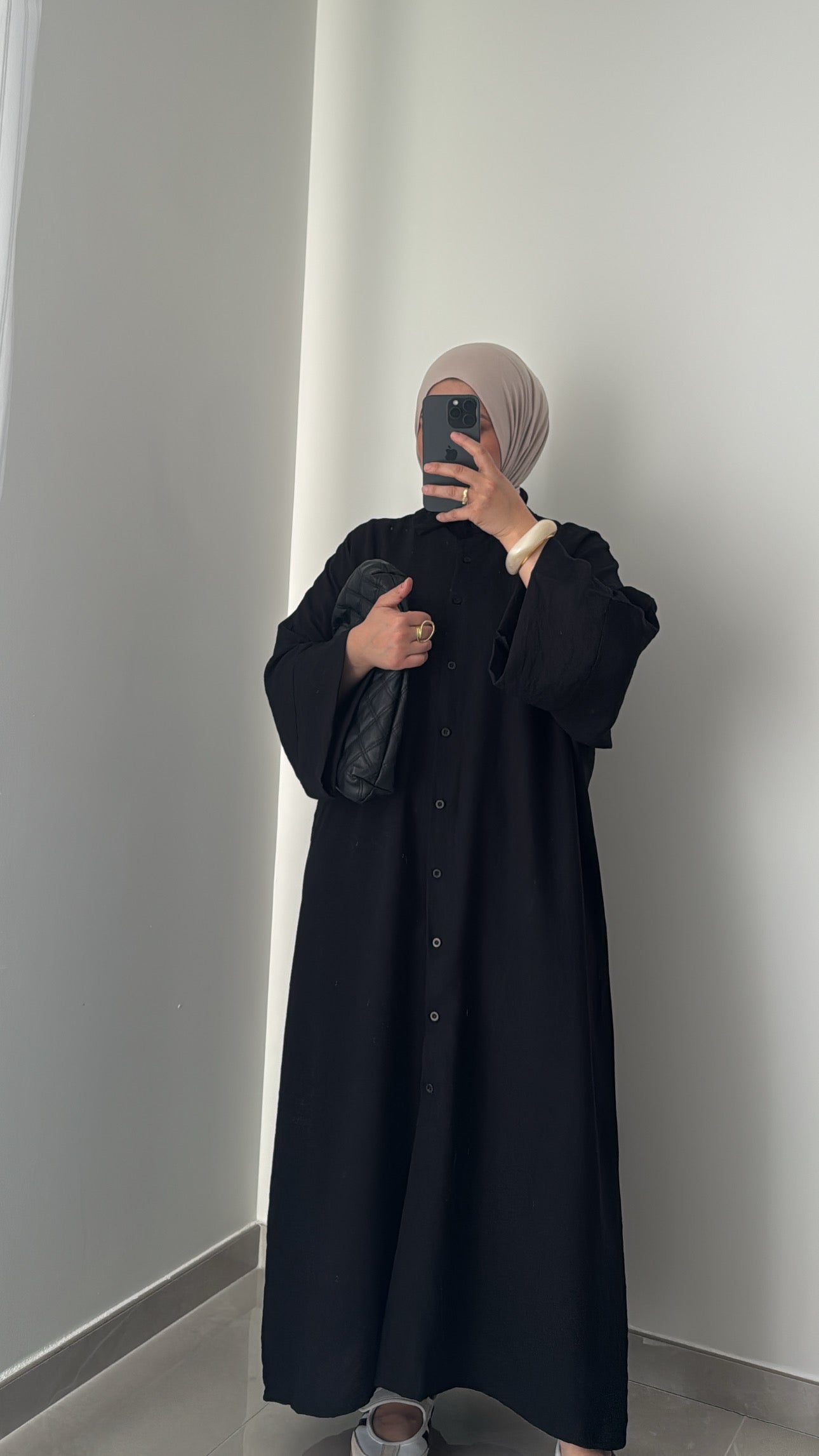 Robe chemise INAYA - NOIR