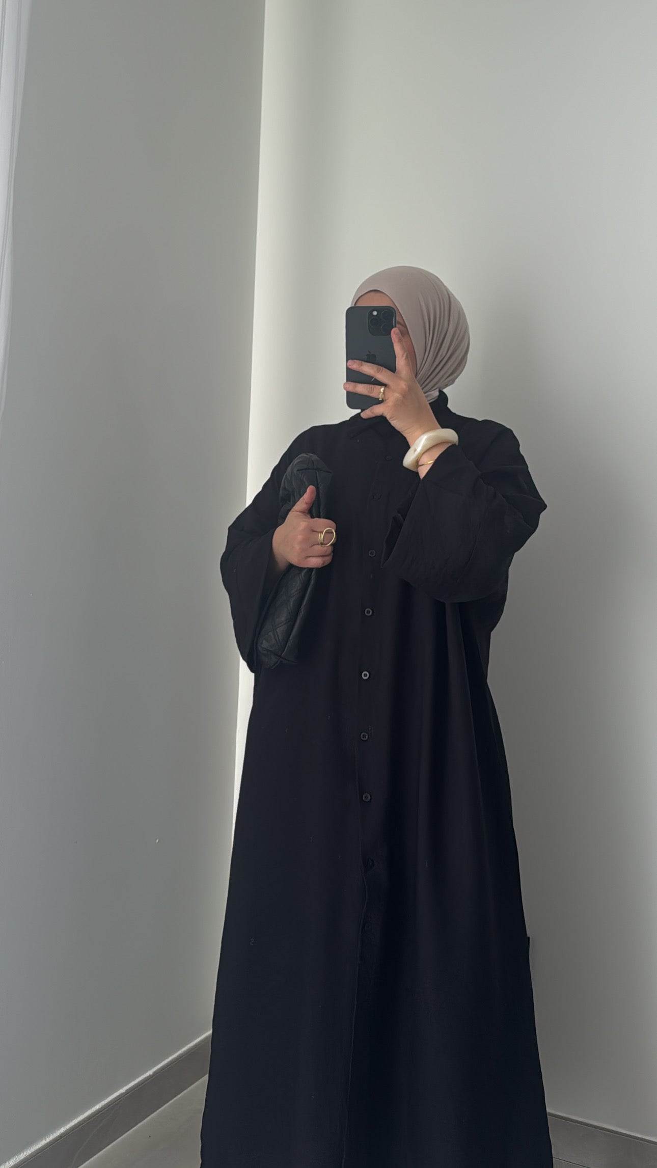 Robe chemise INAYA - NOIR