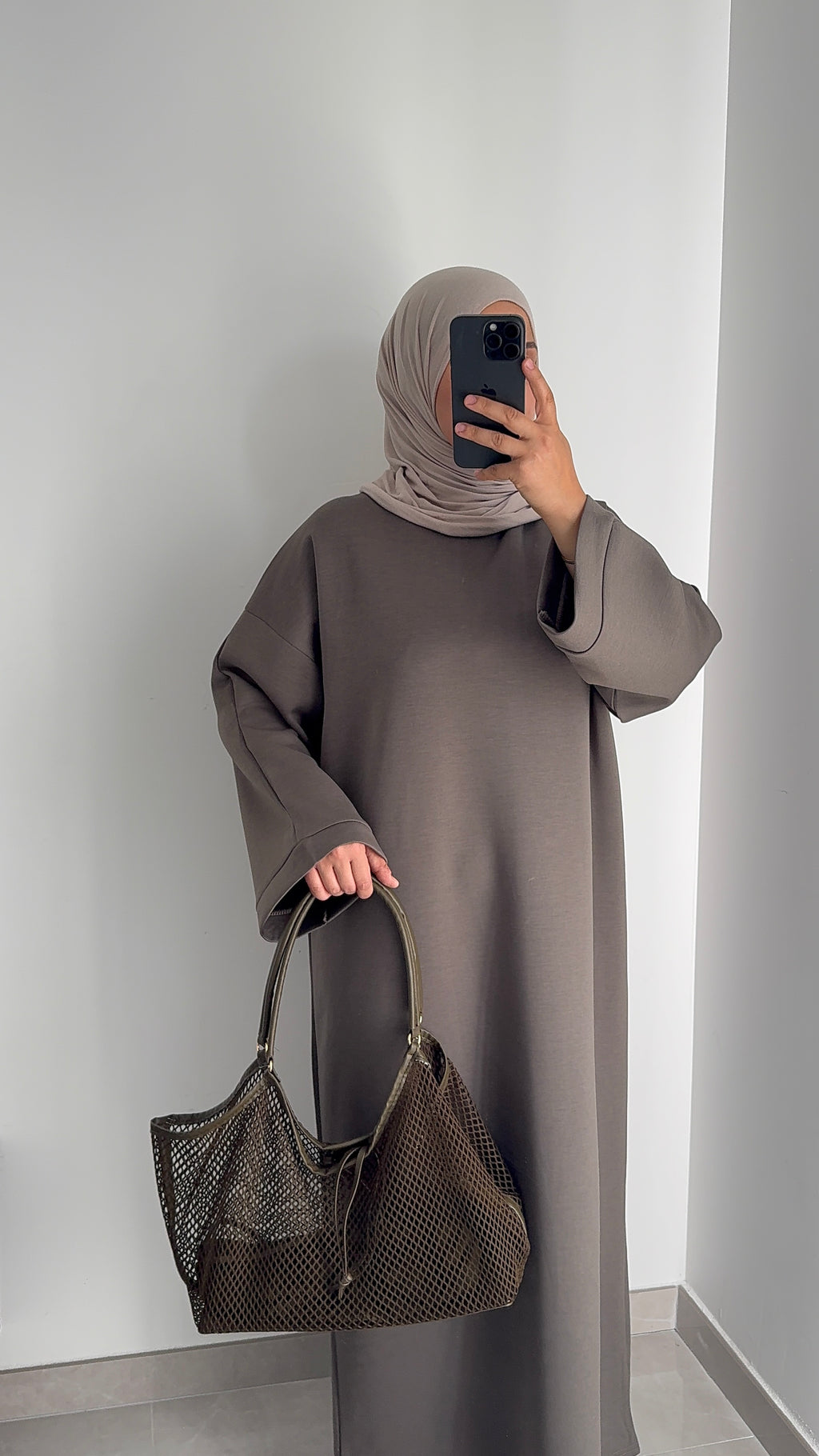 Robe sweat - Kaki foncé