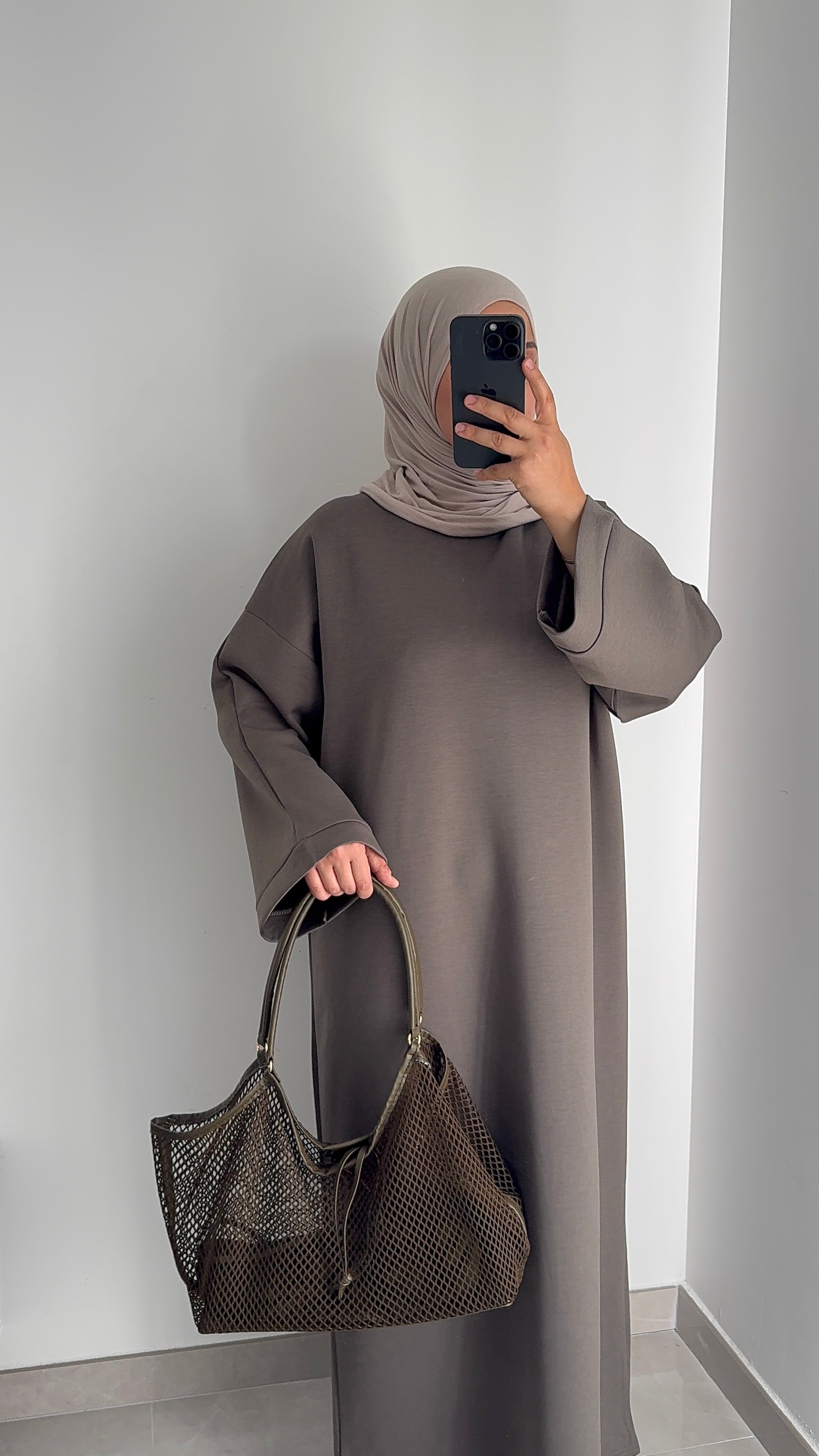 Robe sweat - Kaki foncé