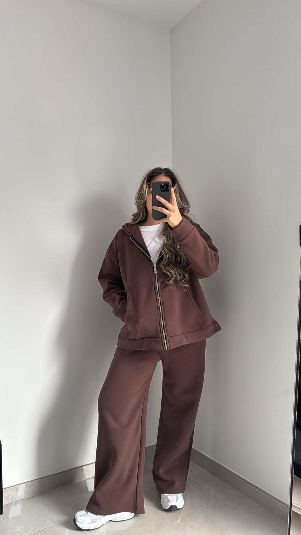 Ensemble WINTER COZY - MARRON
