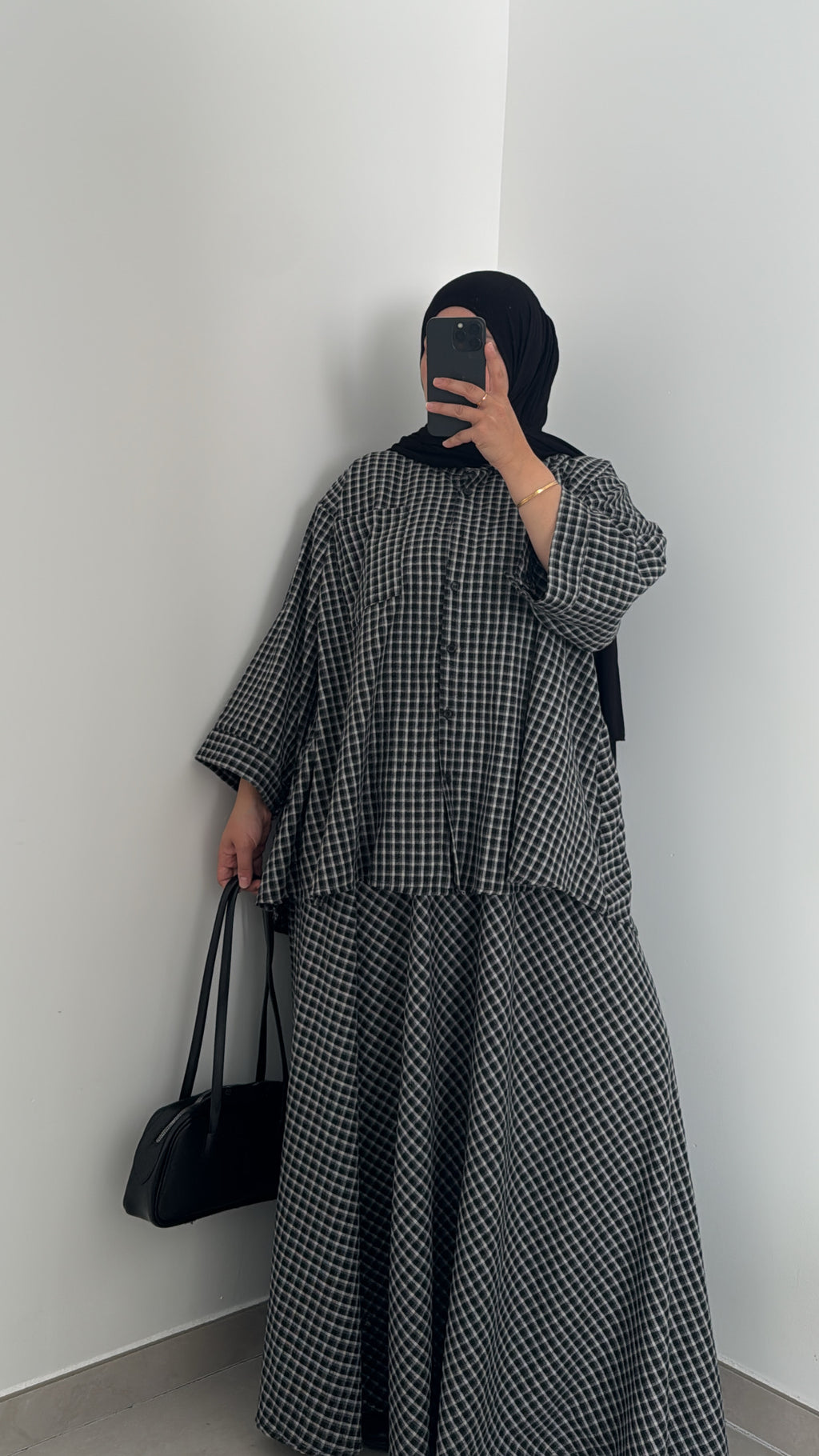 Chemise VICHY - GRIS/NOIR