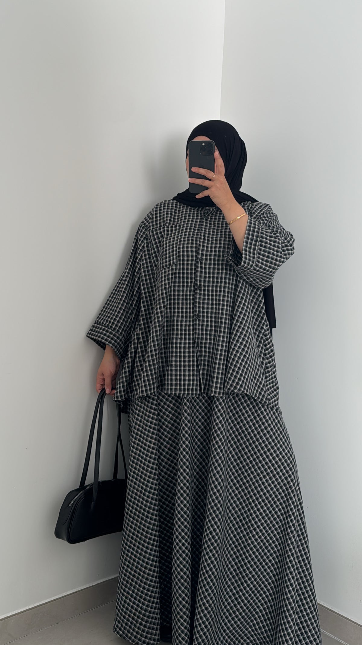 Chemise VICHY - GRIS/NOIR