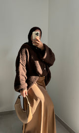 Gilet à boutons - MARRON