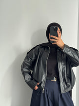 Veste style motard