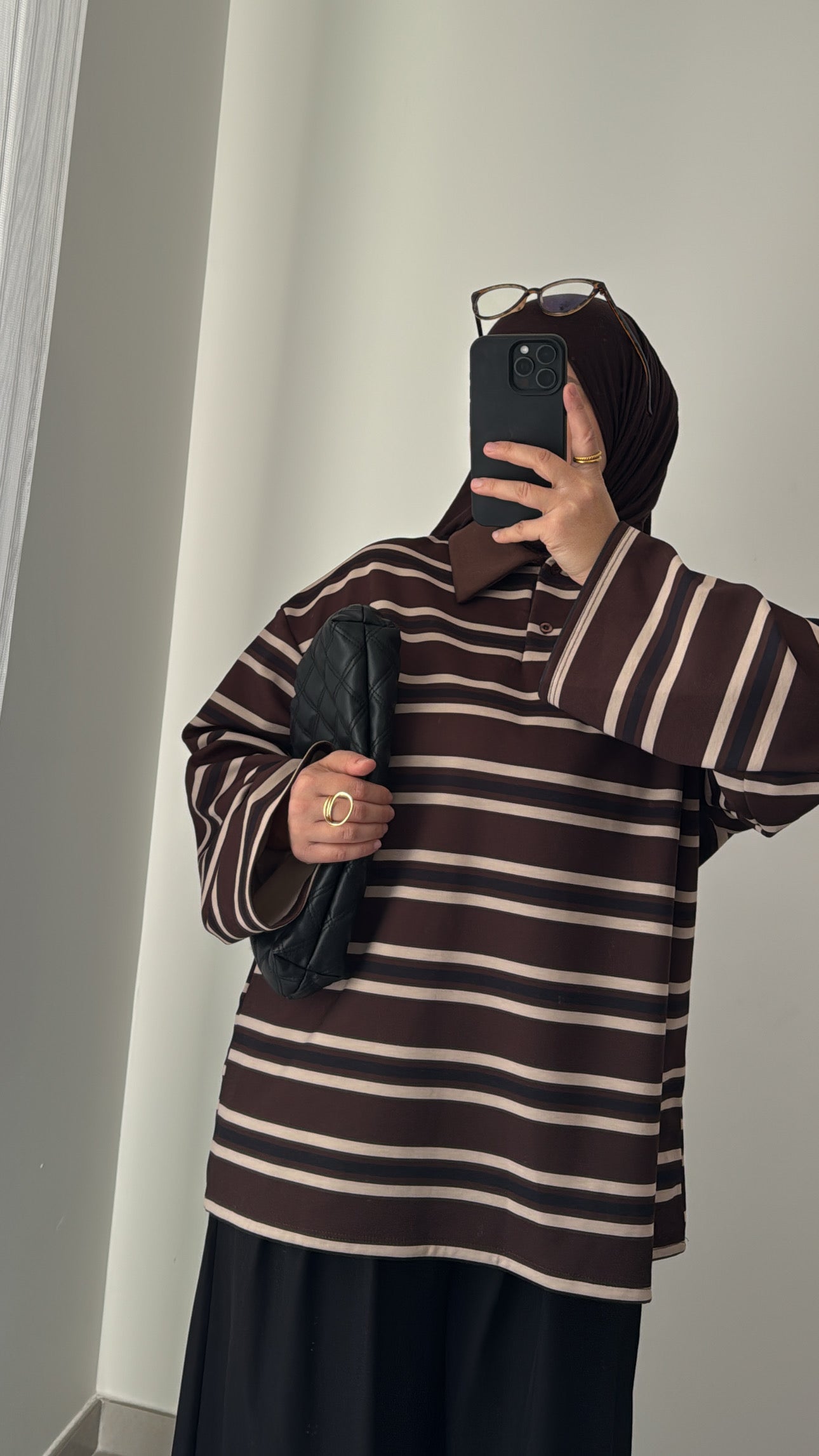 Polo doublé polaire - MARRON