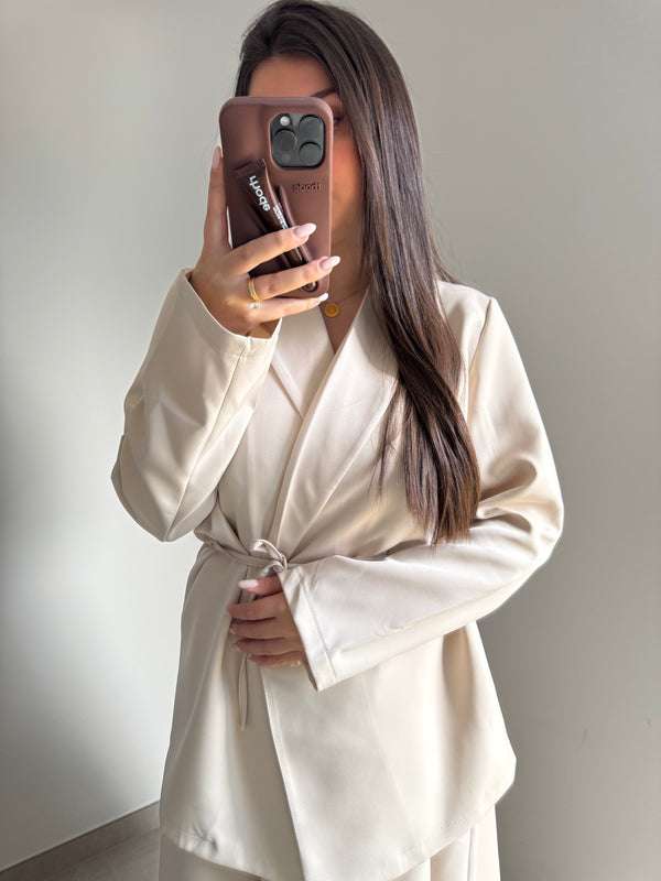 Ensemble veste jupe - Beige