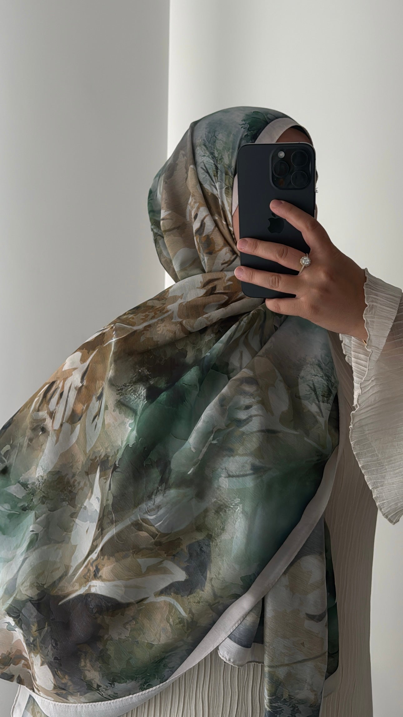 HIJAB SOFT FLEURIE - 8 COLORIS