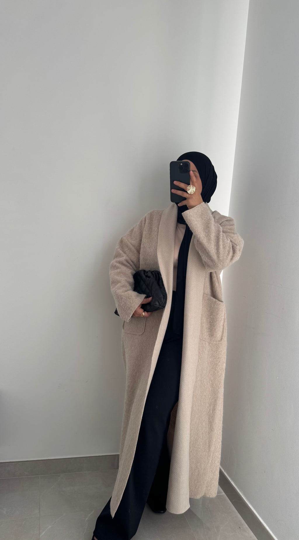 Veste manteau - BEIGE