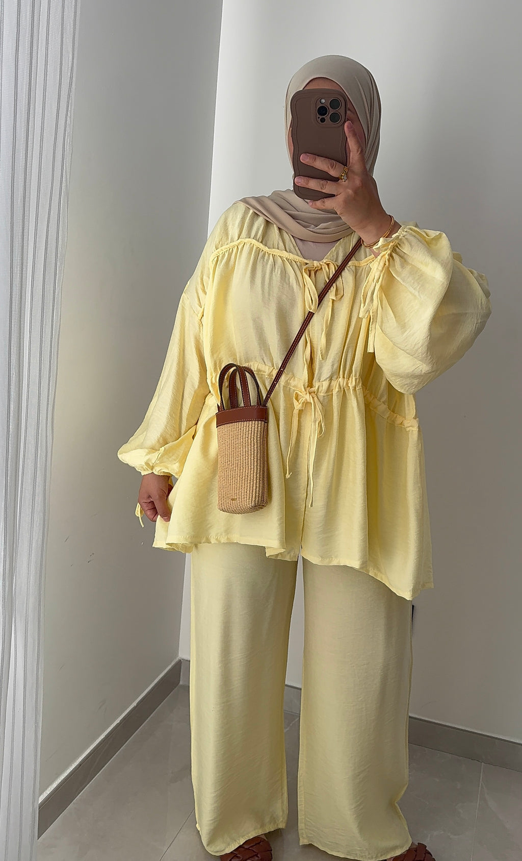 Ensemble LAYAH- JAUNE BEURRE