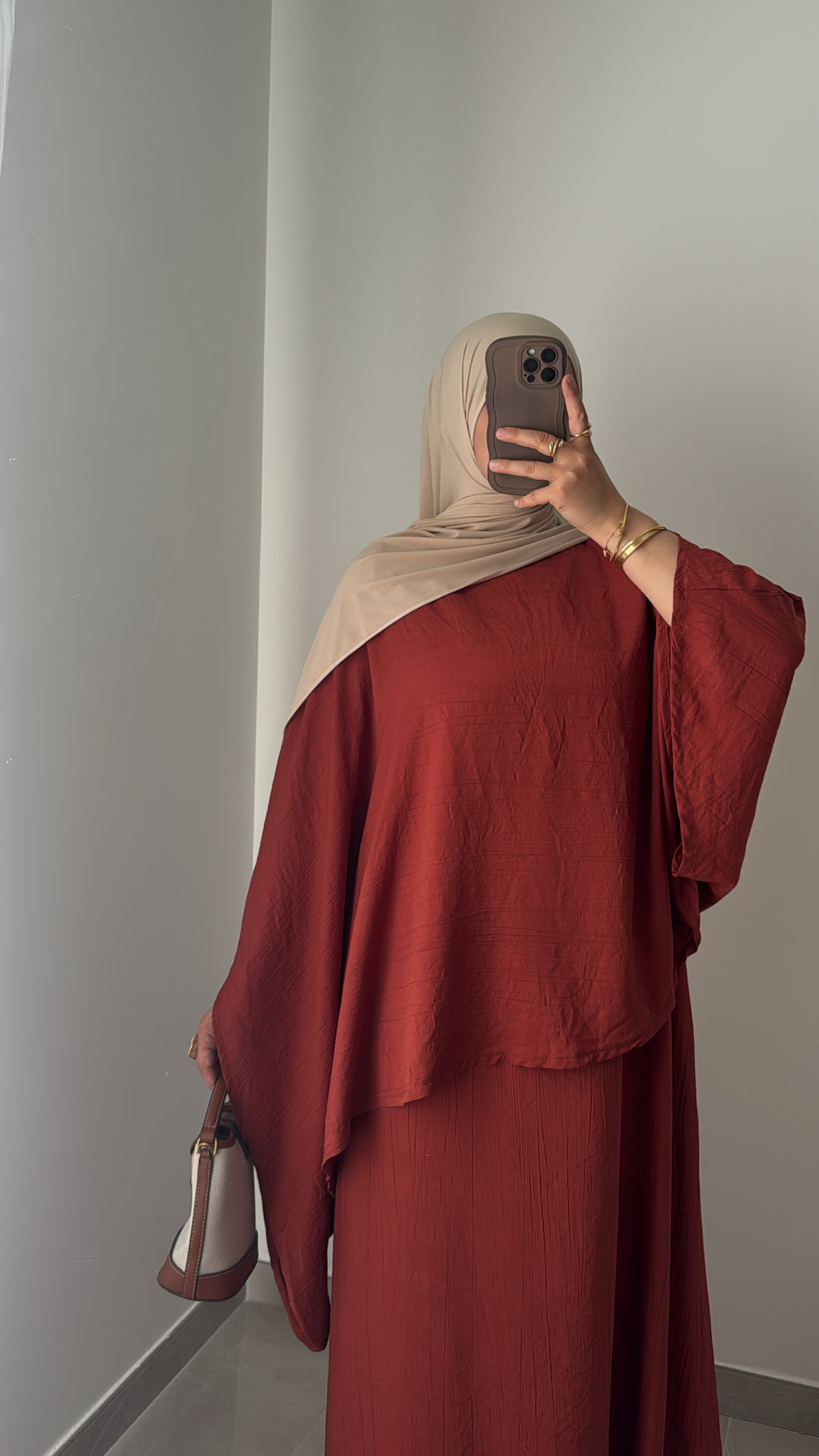 Robe SAFIRA - BRIQUE