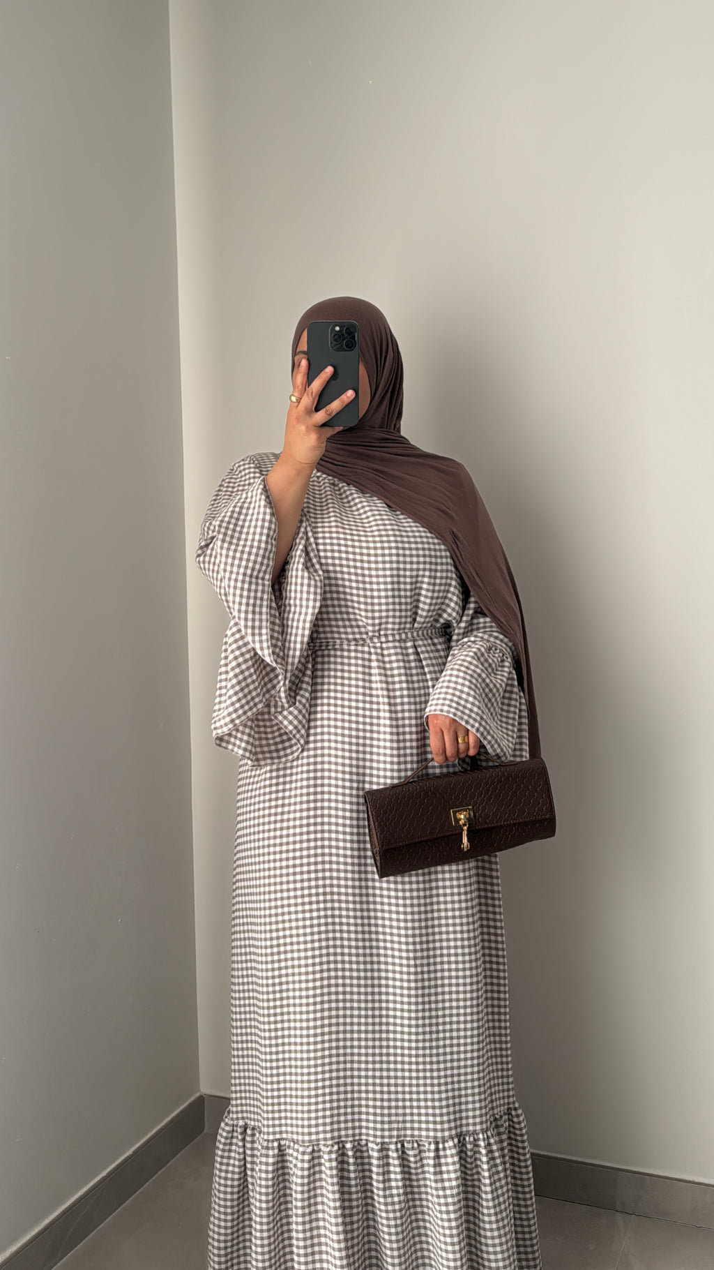 Robe Vichy - CAPPUCCINO