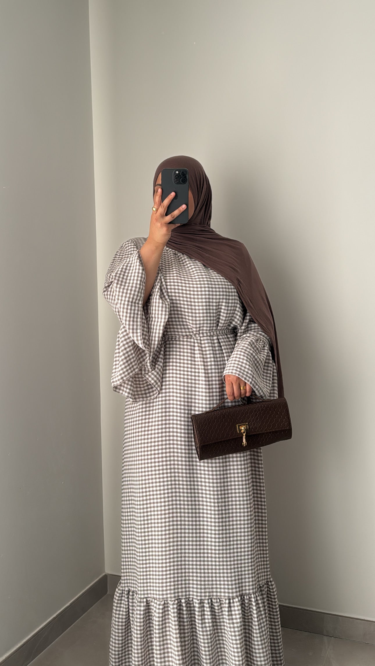 Robe Vichy - CAPPUCCINO