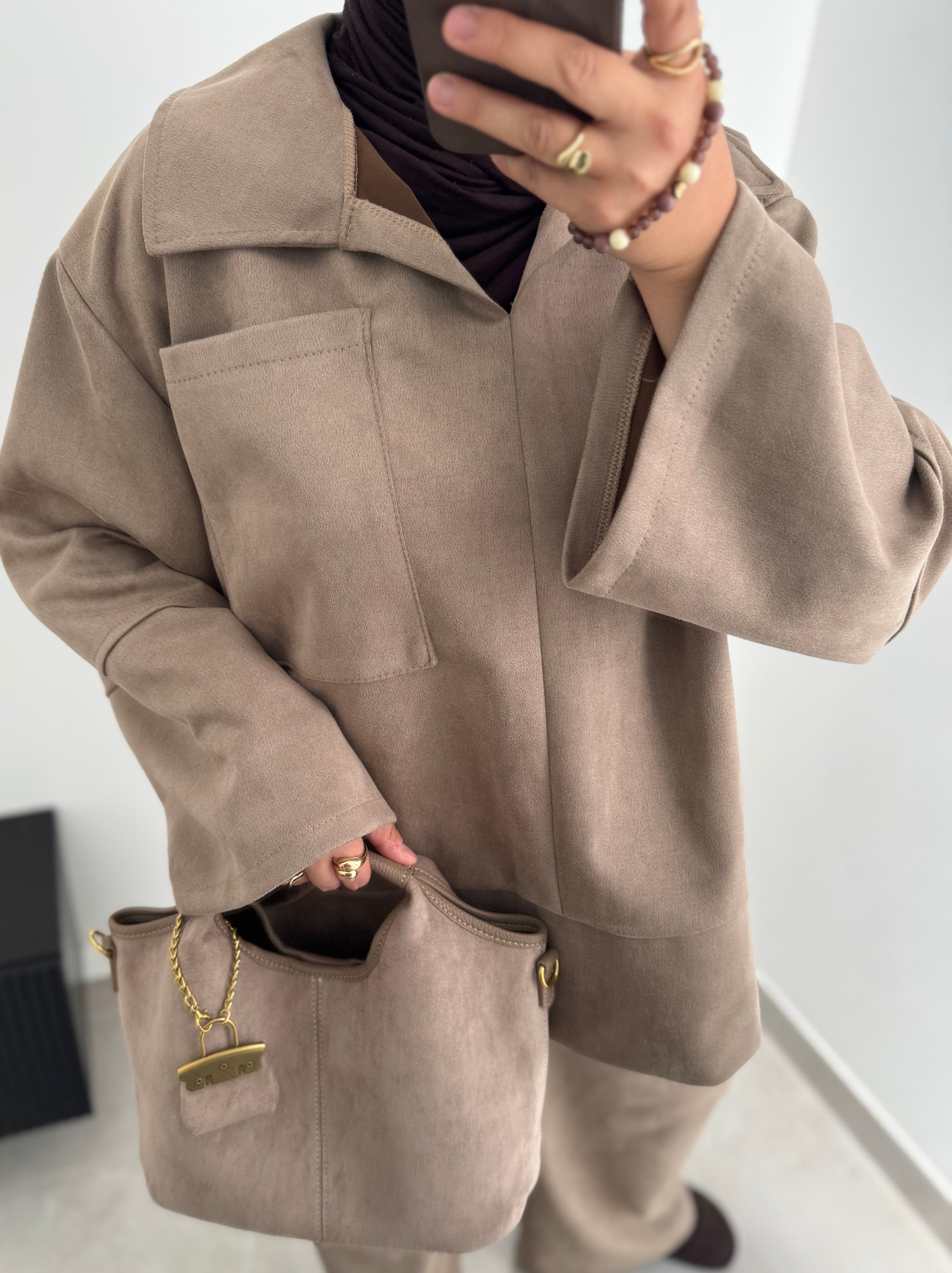 Ensemble SUEDA pantalon - BEIGE