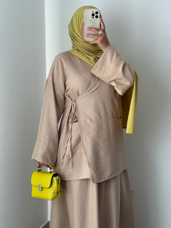 Ensemble IRIS -BEIGE FONCÉ