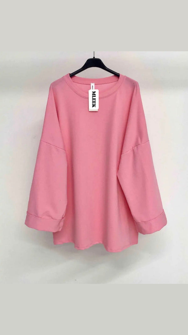 T-SHIRT MANCHES LONGUE - ROSE