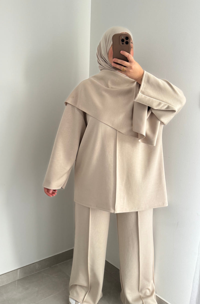 Ensemble confort écharpe - BEIGE