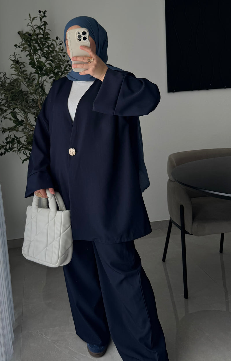 Ensemble veste / pantalon - BLEU MARINE