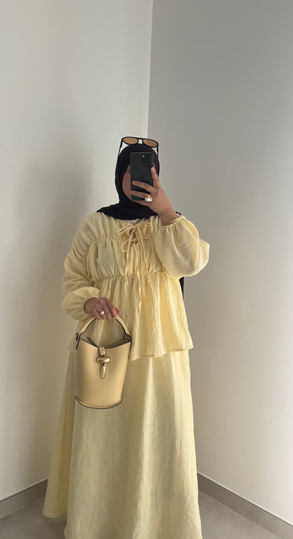Ensemble Elyna - Jaune beurre