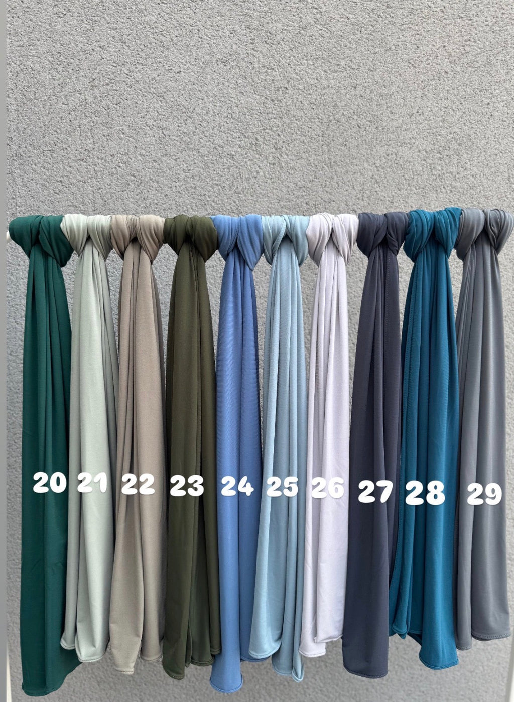 Hijab en Jersey Premium Luxe ( 38 coloris )