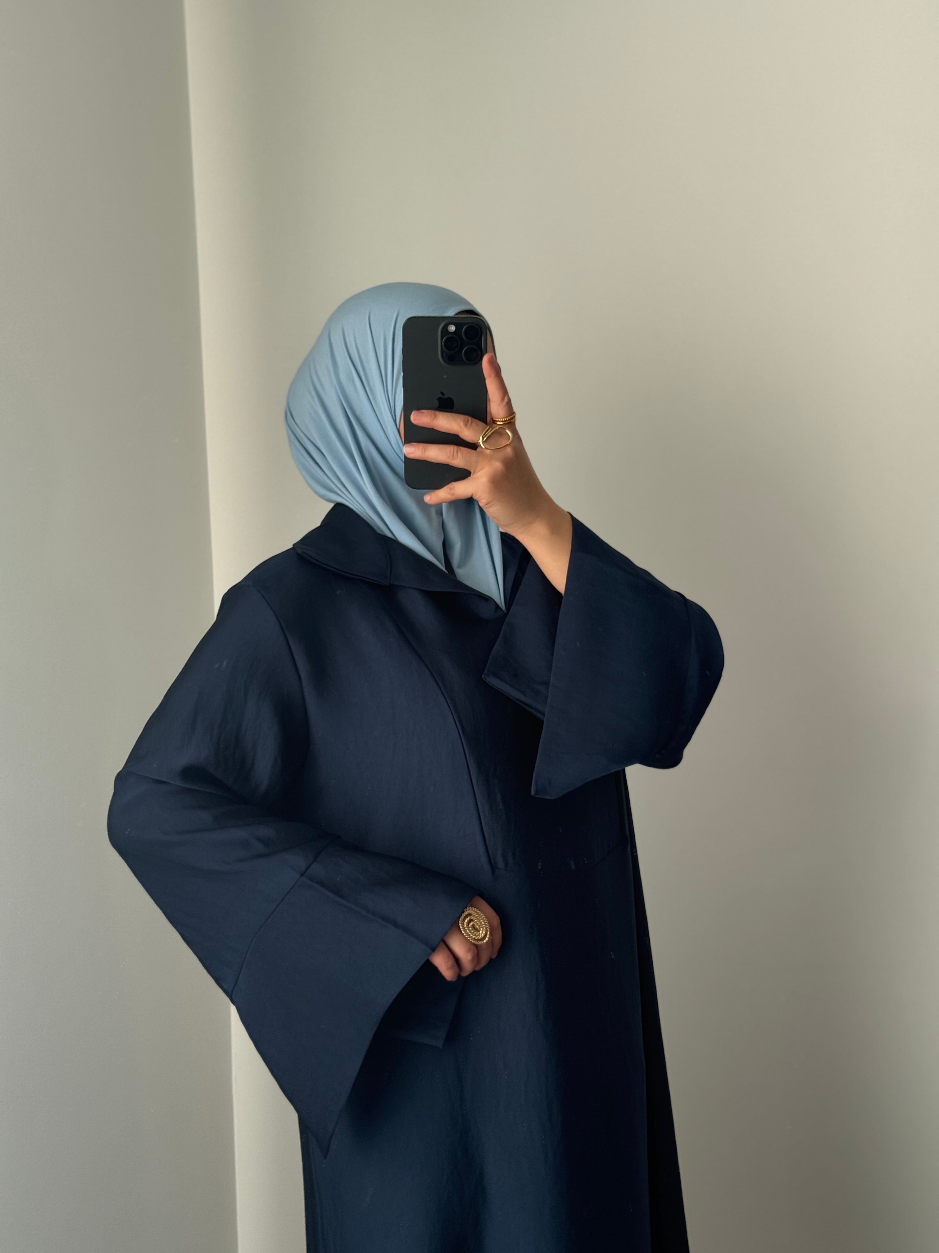 Abaya SAFA - BLEU MARINE