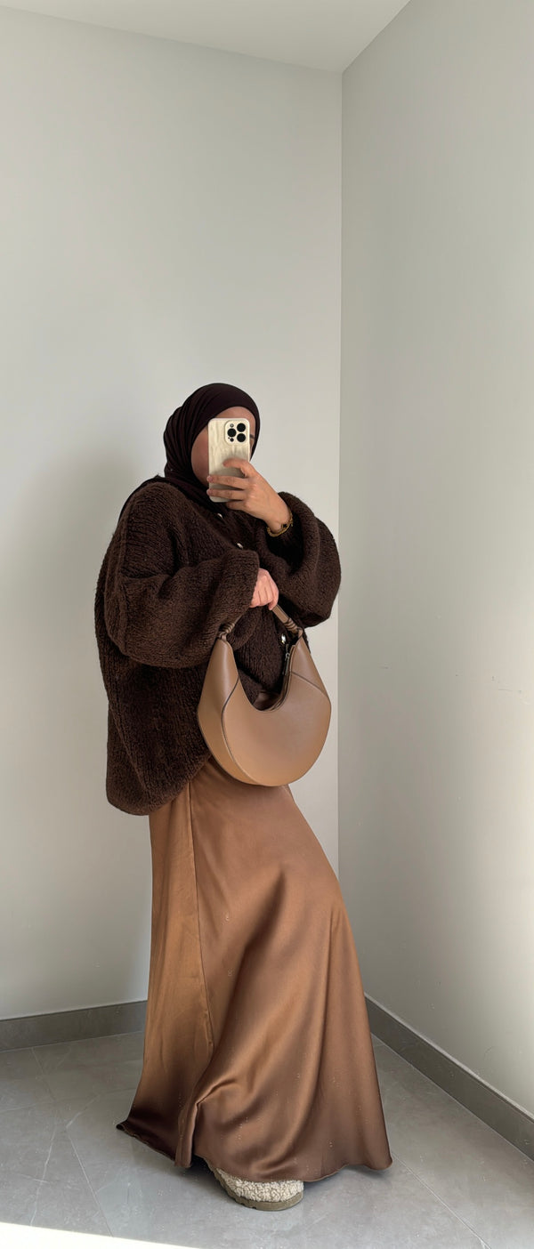 Gilet à boutons - MARRON
