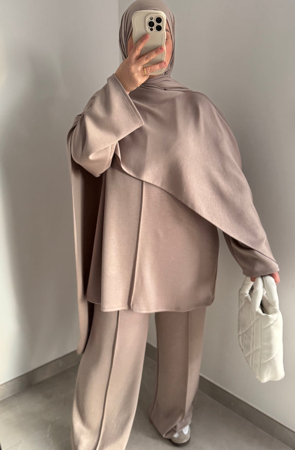 Ensemble confort écharpe - Taupe