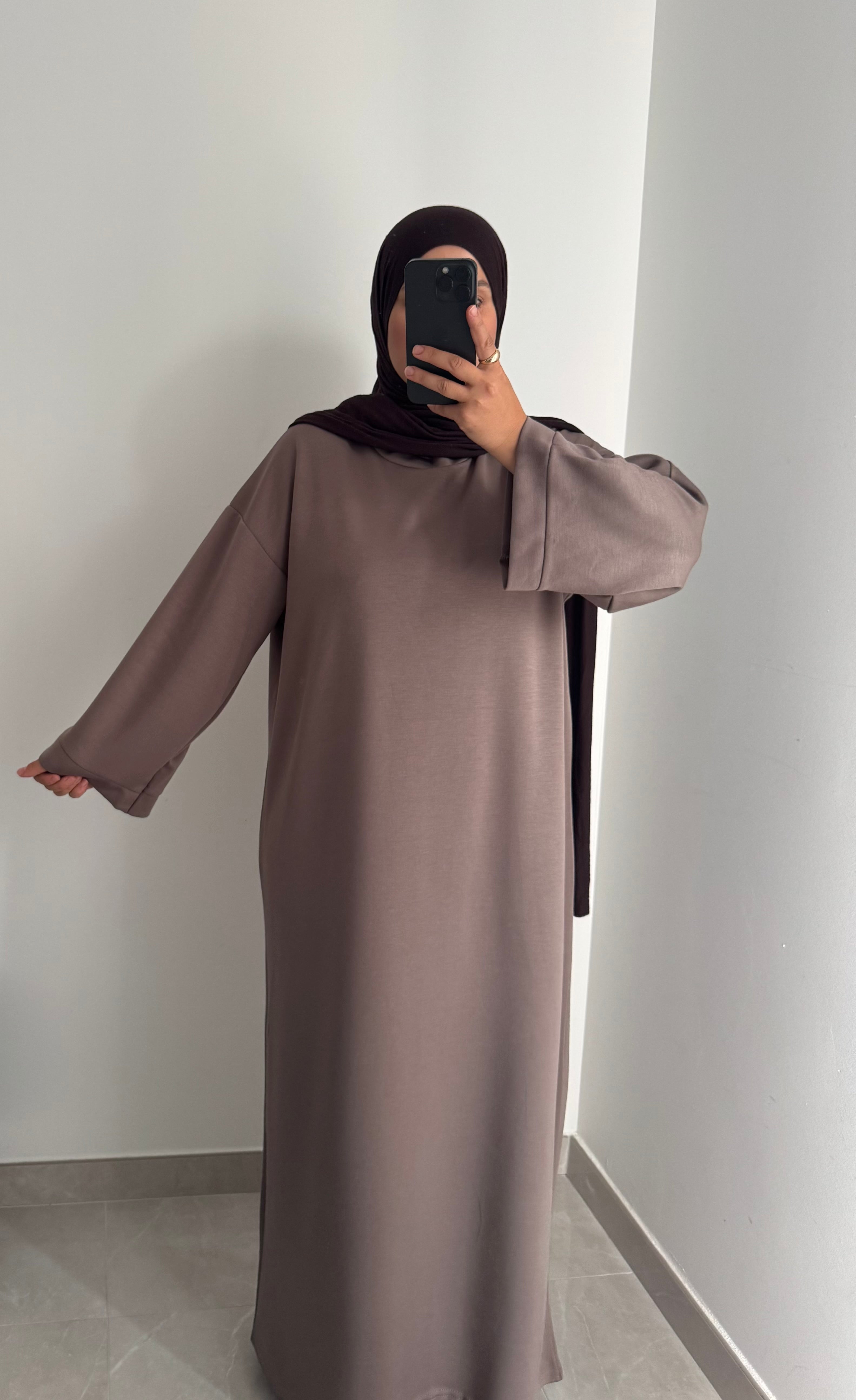 Robe sweat - TAUPE