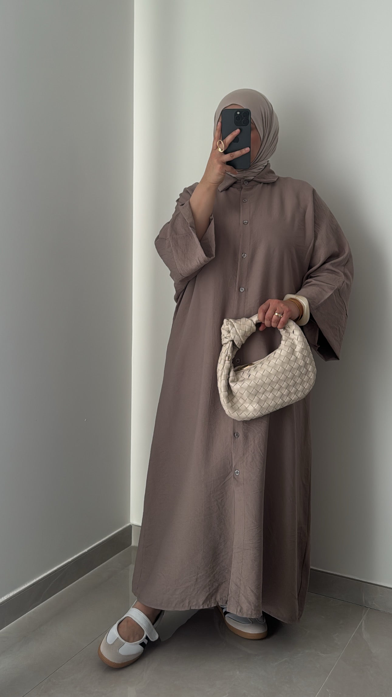 Robe chemise INAYA - TAUPE