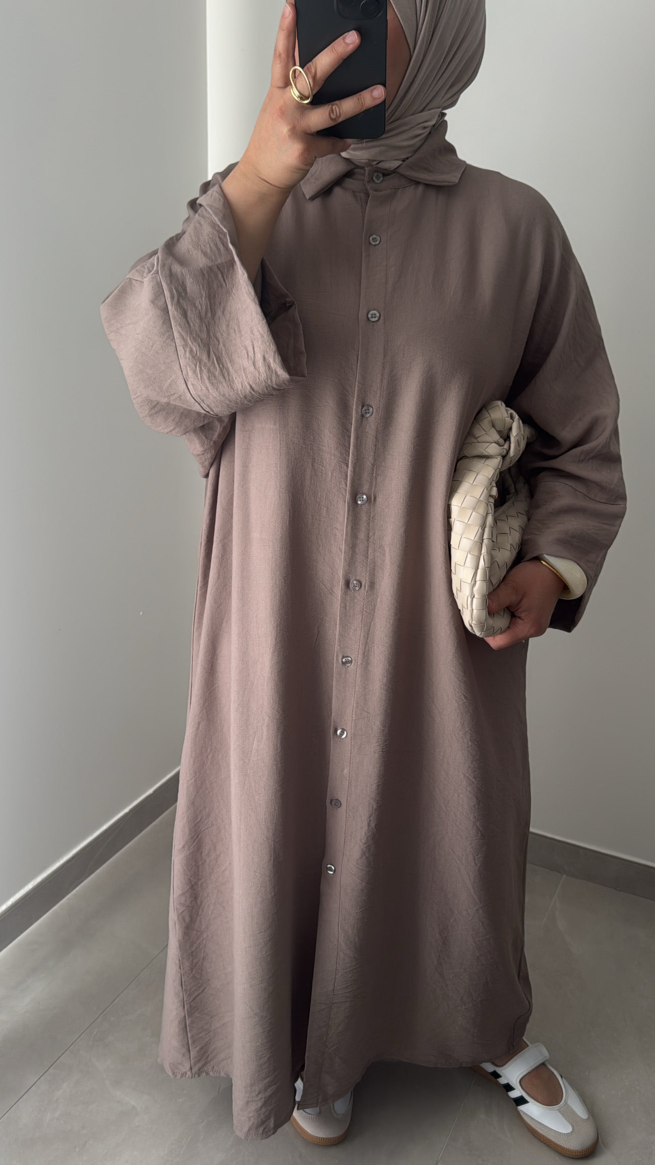 Robe chemise INAYA - TAUPE