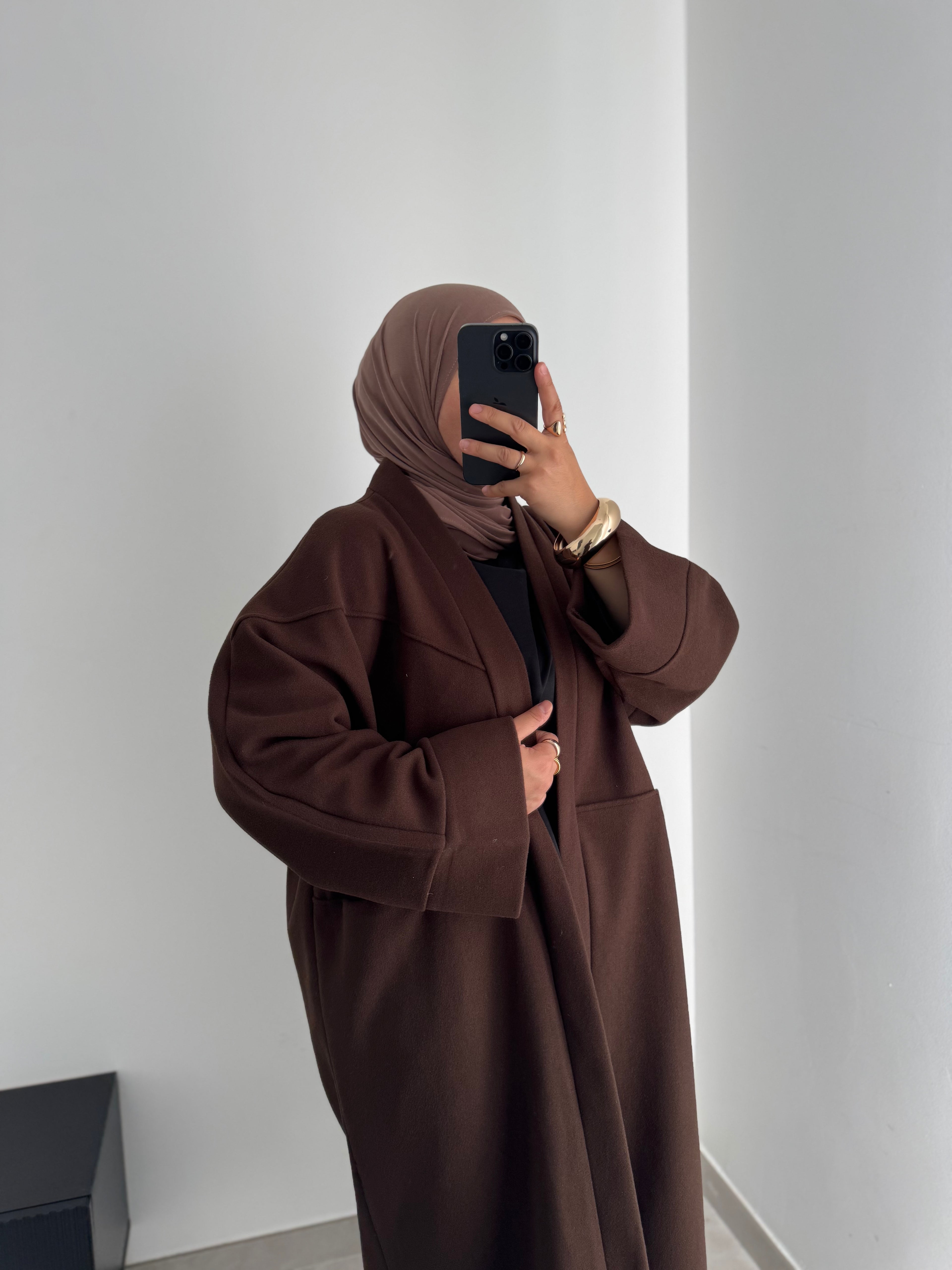 Manteau oversize - MARRON