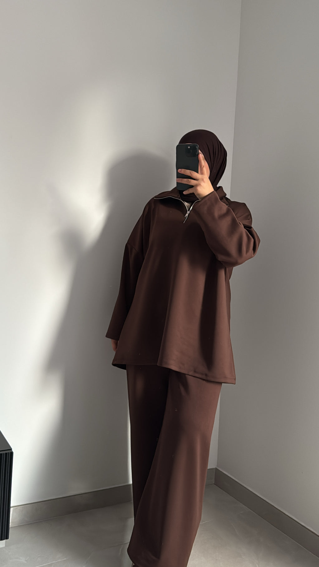 Ensemble COMFY ZIP( au toucher doux )- CHOCO