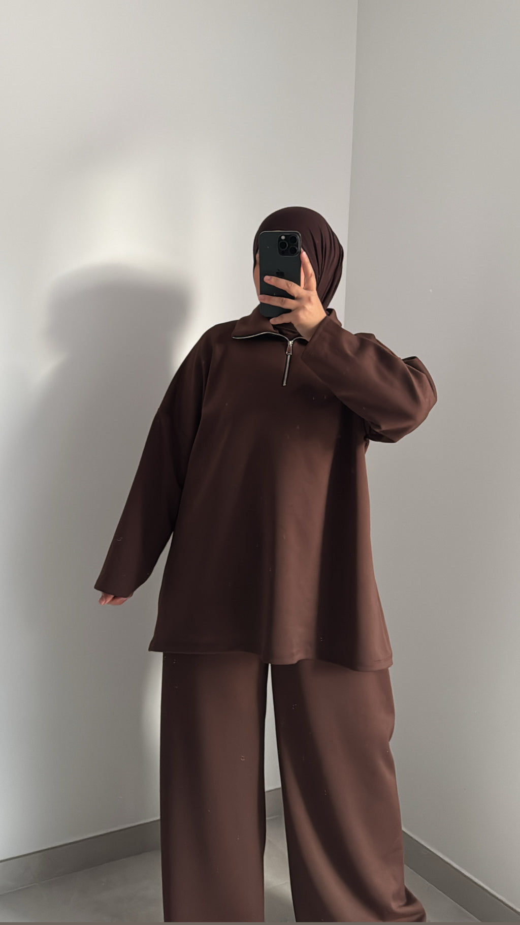 Ensemble COMFY ZIP( au toucher doux )- CHOCO