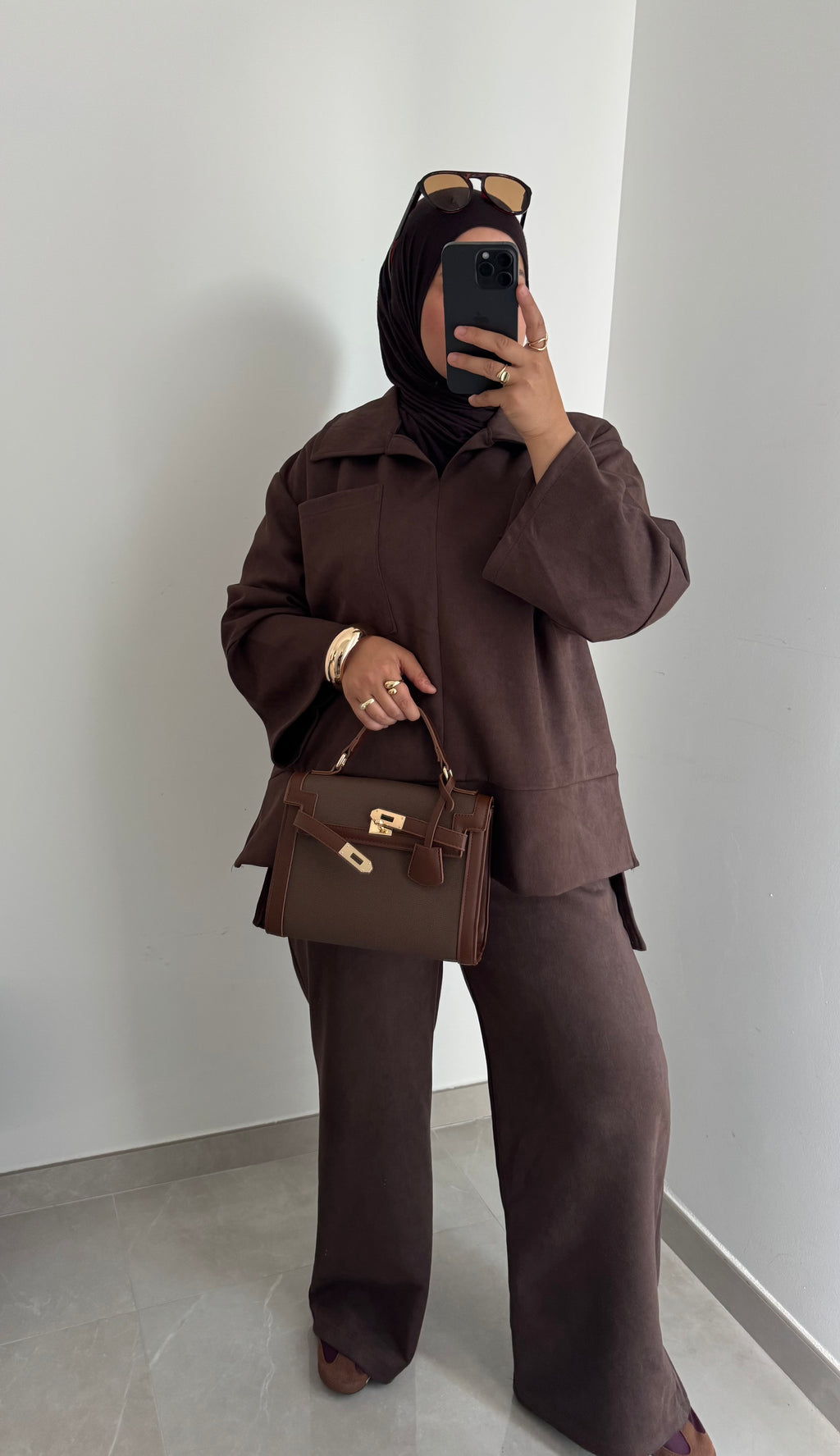 Ensemble SUEDA pantalon - MARRON