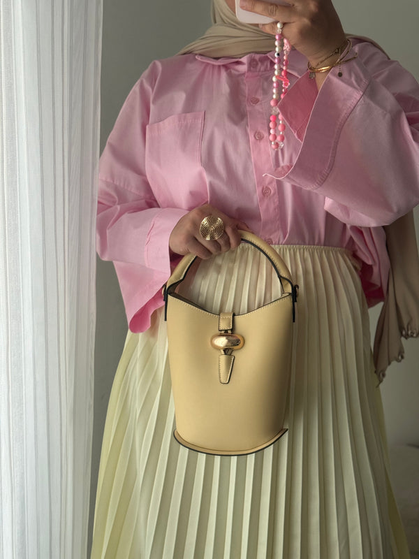 Chemise oversize asymétrique - ROSE