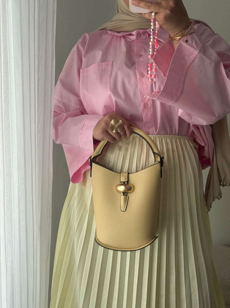 Chemise oversize asymétrique - ROSE