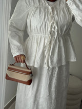 Ensemble broderie anglaise – BLANC