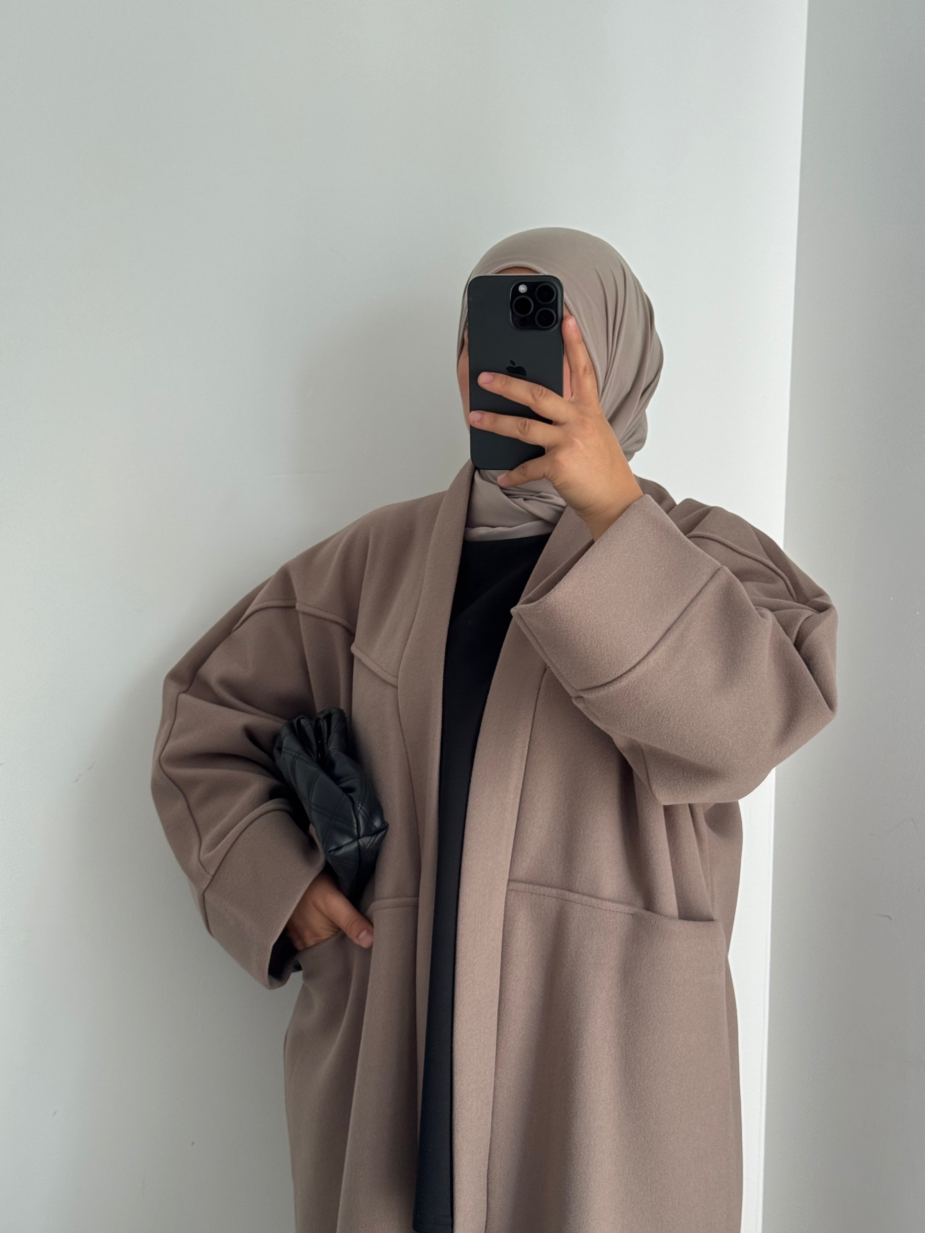 Manteau oversize - Taupe