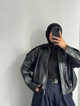 Veste style motard