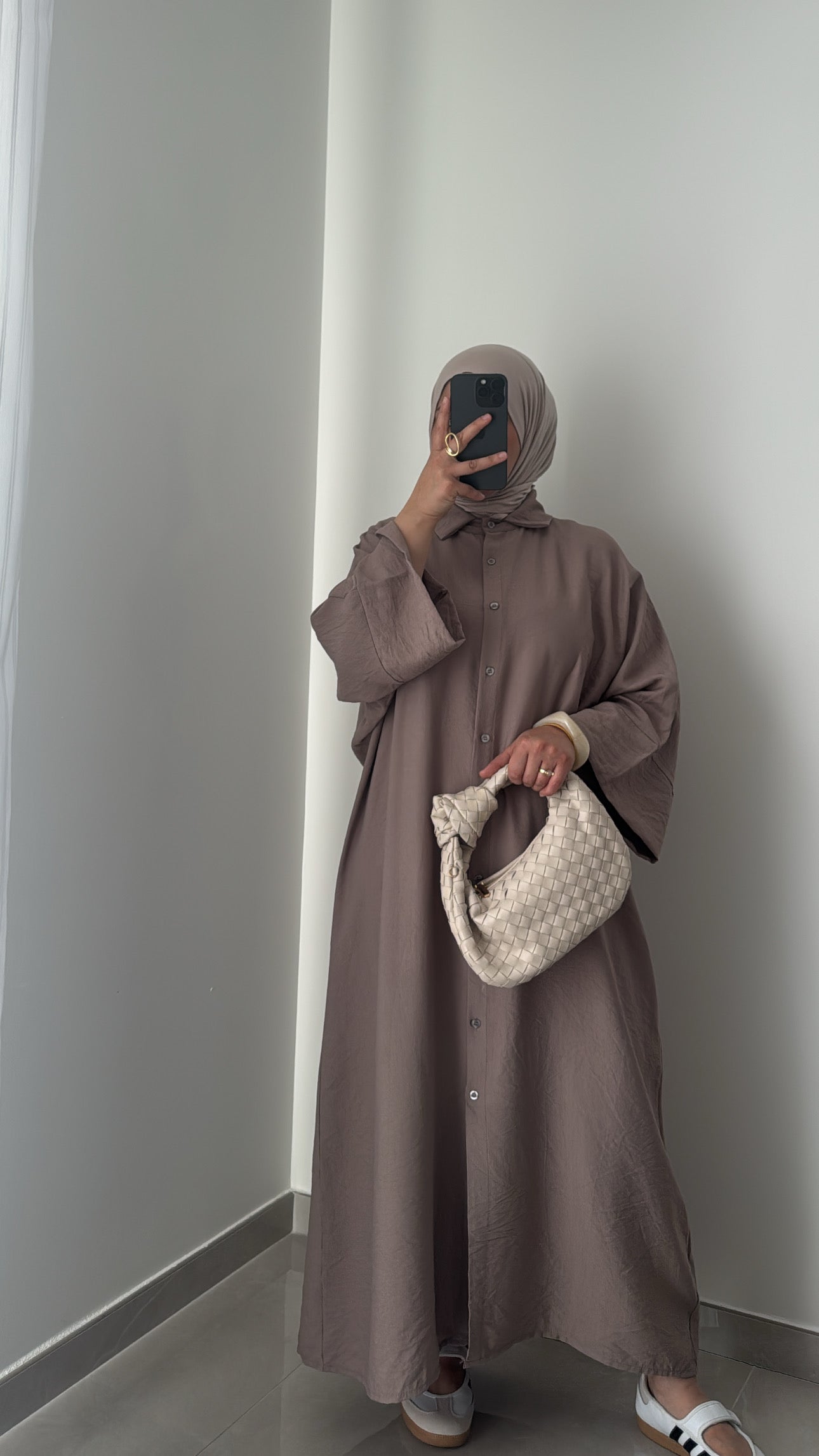 Robe chemise INAYA - TAUPE