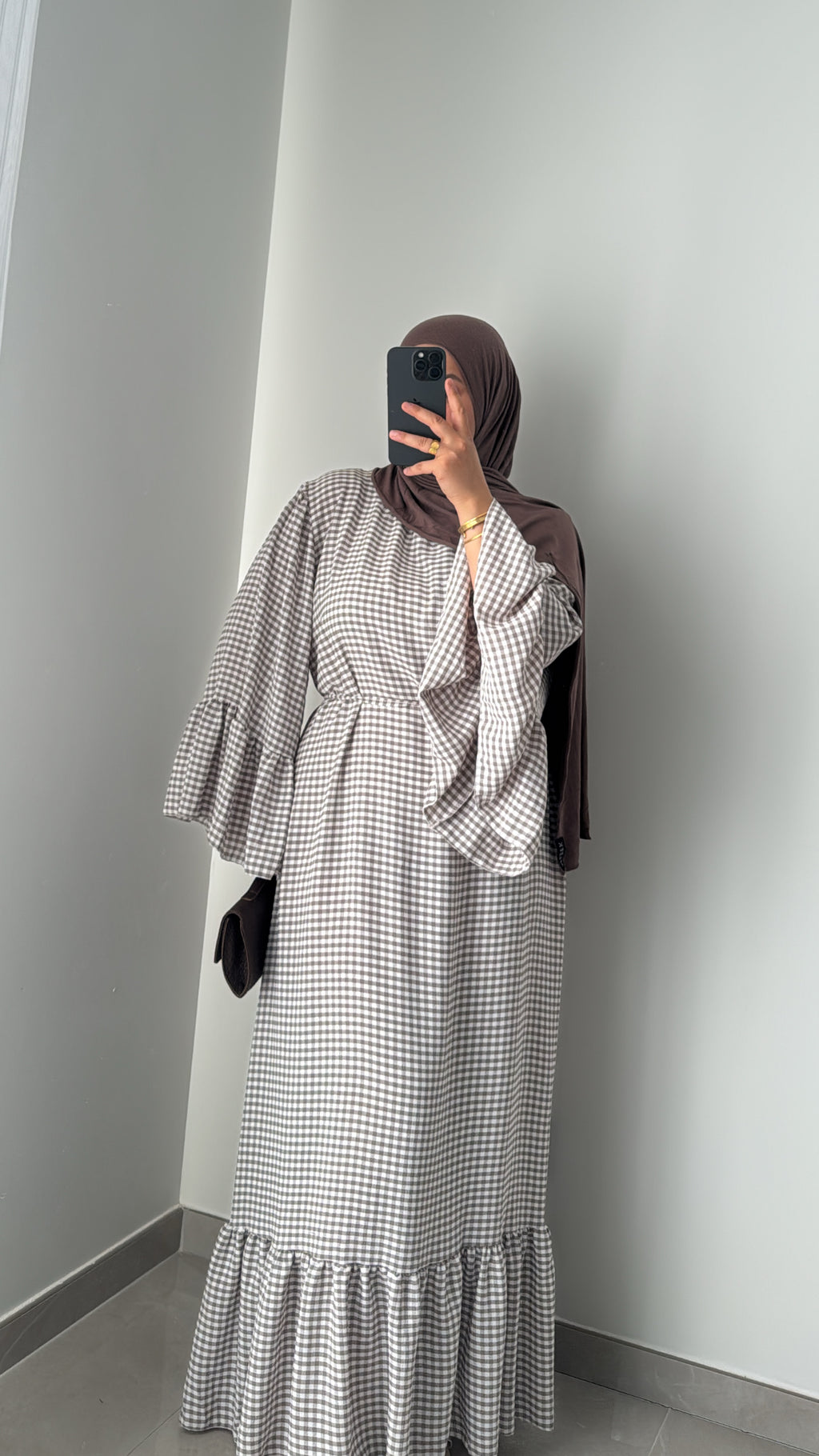 Robe Vichy - CAPPUCCINO